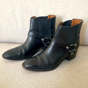Frye black leather Harness Boot